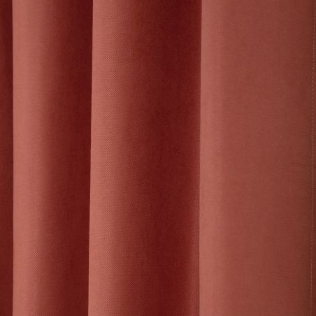 3in1 Lärmschutzvorhang mit Thermoisolierung Verdunkelung nach Maß Cocoon Terra Cotta MC7005