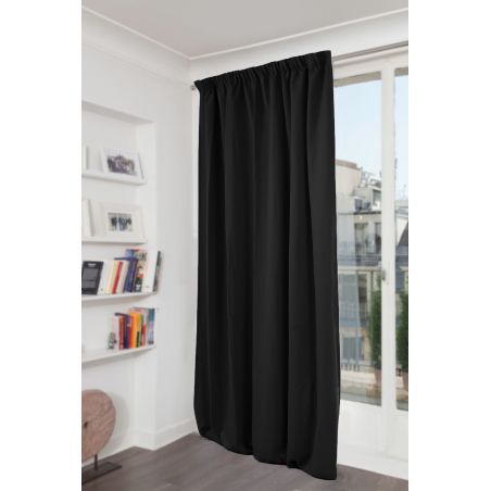 Verdunkelungsvorhang Uni Schwarz MC710