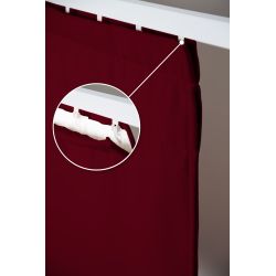 4in1 Raumteilervorhang mit Lärmschutz Thermoisolierung Verdunkelung Rot MC330